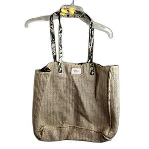 Victoria's Secret‎ Tan Woven Rattan Straw Beach Tote